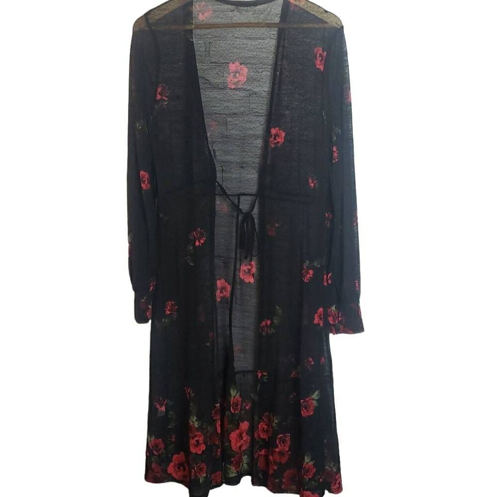Ember Red Floral Kimono XL